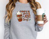 Halloween Coffee Sweatshirt, Pumpkin Latte Hoodie, Fall Shirt, Halloween Drink Shirt, Spooky Season, Tis The Season Shirt, Pumpkin Spice - Nesta Tees