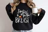Thanksgiving Turkey T-Shirt, I'm Here For The Breast Sweatshirt, Thanksgiving Shirt - Nesta Tees