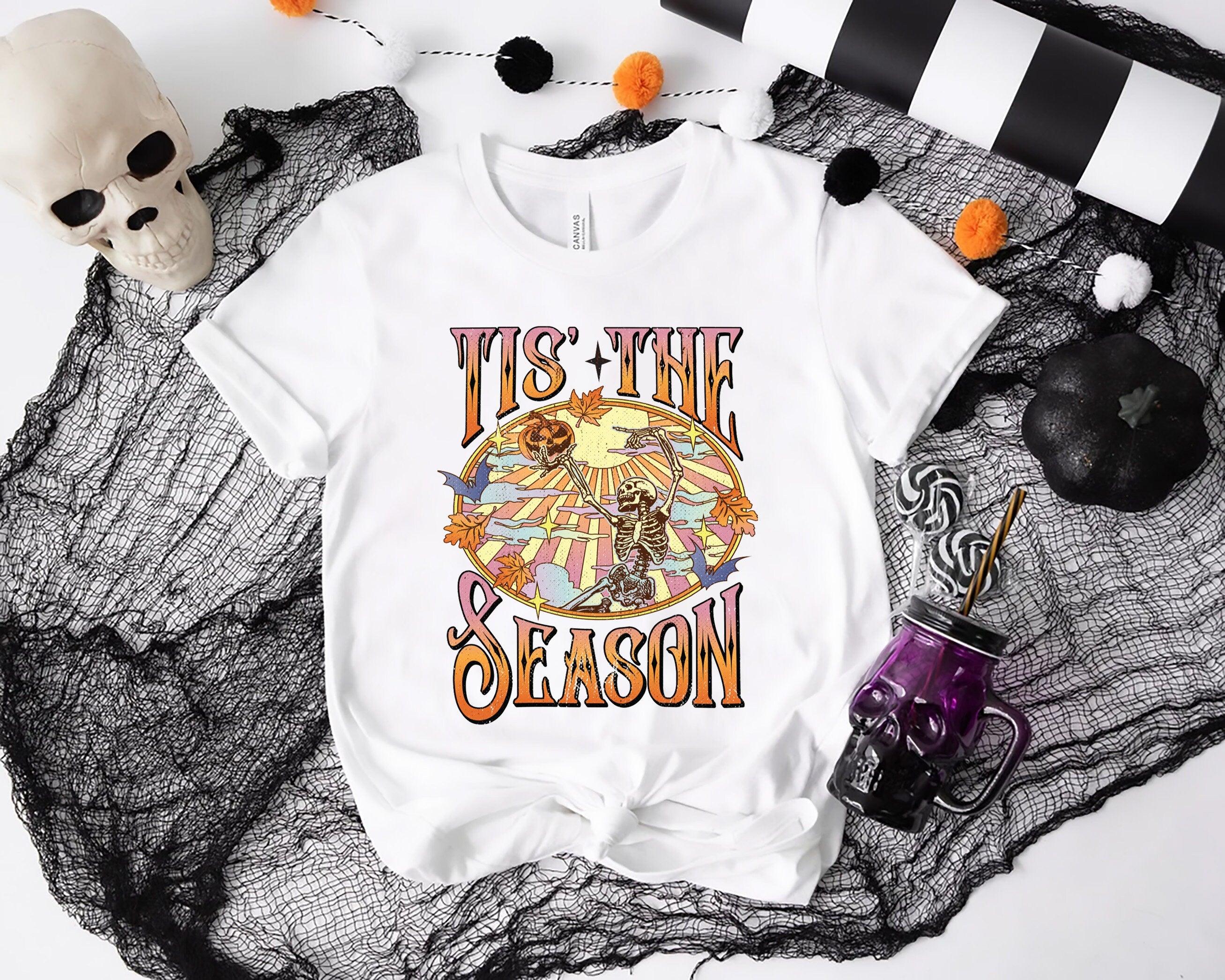 Tis The Season Skeleton Shirt, Halloween Shirt, Spooky Season Shirt, Spooky Vibes Shirt, Fall Season Shirt, Stay Spooky Shirt, Witch Shirt - Nesta Tees