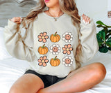 Retro Daisy Pumpkin Fall Season Shirt - Nesta Tees