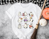 Halloween Teacher Shirt, Ghost Book Shirt, Bookworm Shirt, Reading Shirt, Book Lover Gift, Ghost Reading Books, Bookish Halloween T-Shirt - Nesta Tees