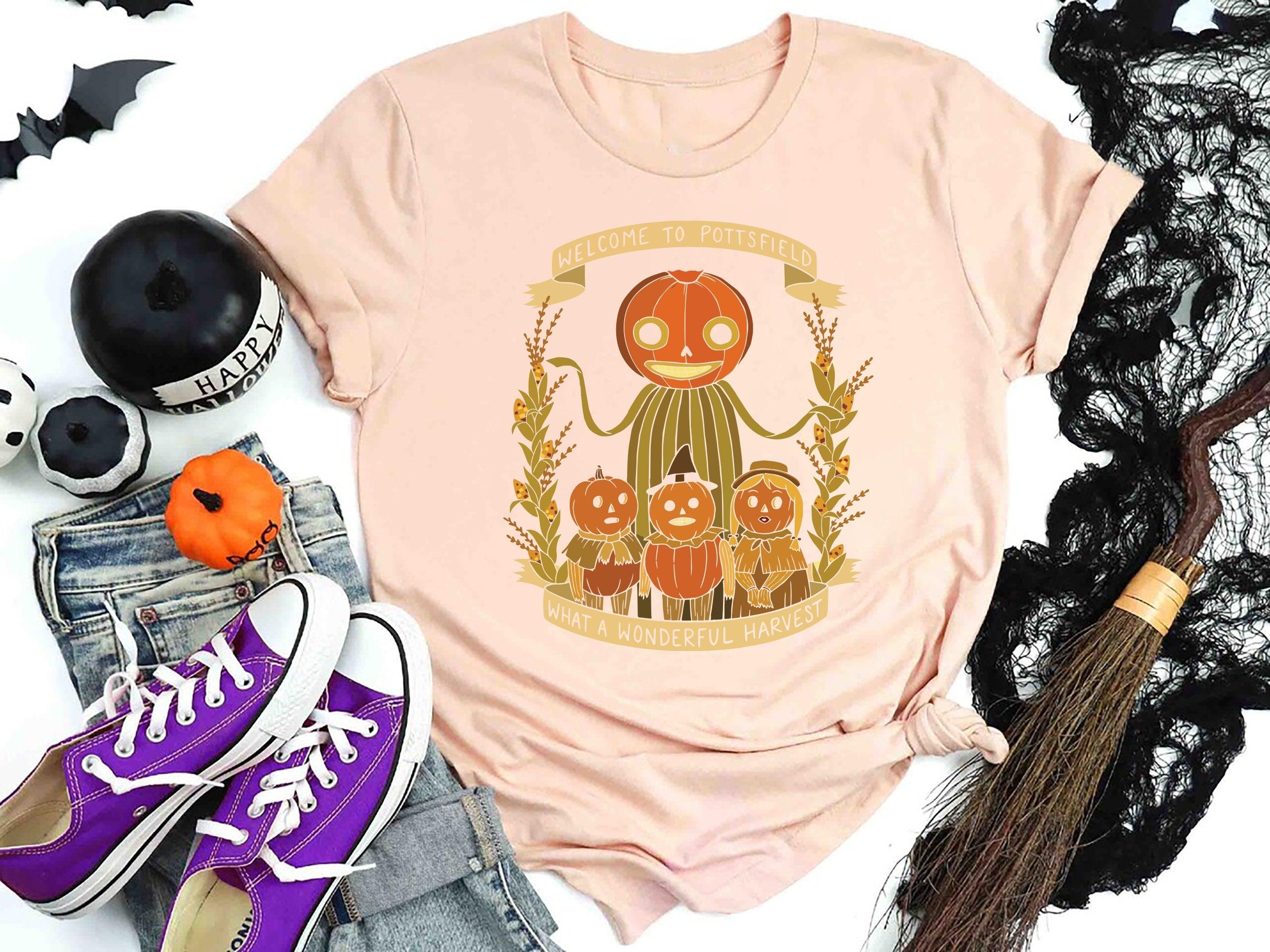 Pottsfield Harvest Festival Shirt, Autumn Harvest Tshirt, Vegetables Fall Shirt, Skeleton Festival Apparels, Pottsfield Pumpkin - Nesta Tees