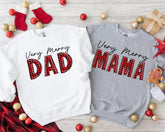 Very Merry Christmas Family Shirts, Christmas Dad T-Shirt, Very Merry Mama Shirt - Nesta Tees