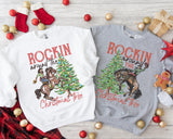 Rockin' Around The Christmas Tree Shirt, Retro Christmas Western Shirt, Cowboy Christmas Shirt, Cowgirl Christmas, Country Christmas Shirt - Nesta Tees