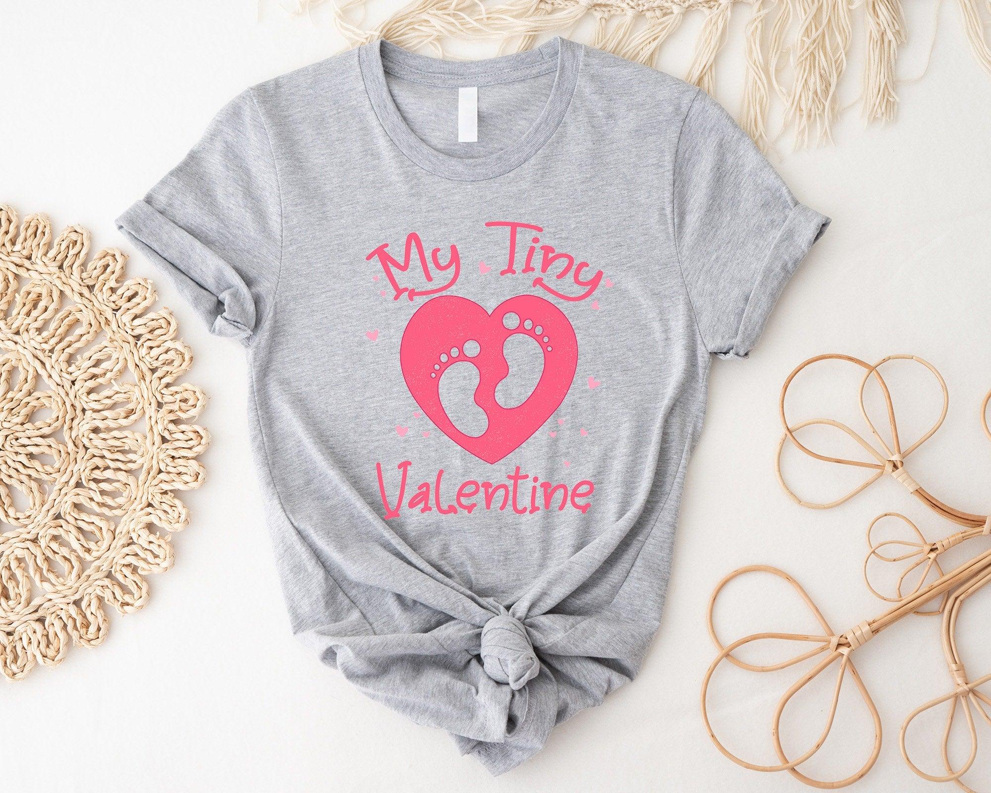 My Tiny Valentine Sweatshirt, Pregnancy Announcement Shirt, Pregnant Tee - Nesta Tees