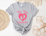 My Tiny Valentine Sweatshirt, Pregnancy Announcement Shirt, Pregnant Tee - Nesta Tees