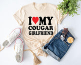 Cougar Love T-Shirt, Sugar Baby T-Shirt, I Love My Cougar Girlfriend T-Shirt, Cougar Girlfriend Tee, Funny Shirt, Mens Cougars Shirt - Nesta Tees