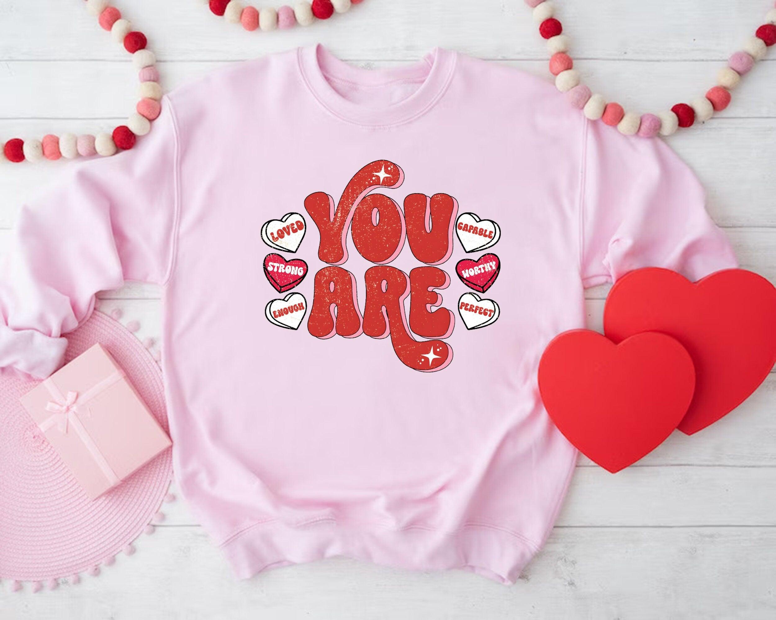 Retro Valentines Day Shirt, Self Love Shirt, You Are Enough, Valentine's Day Shirt, Positive Vibes Shirt, Love Yourself Shirt - Nesta Tees