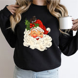 Christmas Santa Head Sweatshirt, Santa Claus Shirt, Ho Ho Ho Santa Shirt