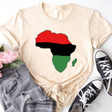 Africa Map T-Shirt, Happy Kwanzaa Shirt, African Family Tee, Black History Shirt