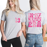 In My Official Teenager Era T-Shirt, 13'th Birthday Tee,  Birthday Girl Shirt, Hello 13th Shirt