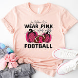 October Football Breast Cancer Awareness Shirt, Pink Ribbon Football Shirt, October Shirt