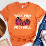 October Football Breast Cancer Awareness Shirt, Pink Ribbon Football Shirt, October Shirt