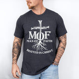 Man Of Faith Rooted In Christ T-Shirt, Jesus Shirt, Christian T-Shirt