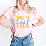 Sun Salt Sand T-Shirt, Beach Shirt, Summer Vacation Shirt, Sea Shirt, Beach Vibes Shirt