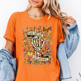 Have The Day You Deserve Shirt, Floral Skeleton T-Shirt