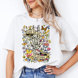 Have The Day You Deserve Shirt, Floral Skeleton T-Shirt