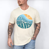 Happiness Comes in Waves Shirt, Cruise Vacation T-shirt, Surfing Shirt, Beach T Shirt