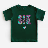 Birthday Girl T-Shirt, Your Age Shirt, Six Birthday Shirt, Five Birthday Tee - Nesta Tees