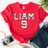 Custom Baseball T-Shirt, Game Day Shirt, Baseball Mom Tee ,Custom Name and Numbered Shirts