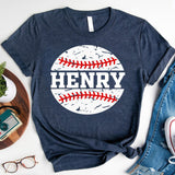 Custom Baseball T-Shirt, Game Day Shirt, Baseball Mom Tee, Baseball Dad Shirt