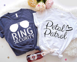 Petal Patrol T-Shirt, Ring Security Shirt, Ring Bearer Tee, Flower Girl Shirt, Wedding Party Tee