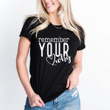 Remember Your Why T-Shirt, Christian Shirt, Faith Shirt, Religious Shirt