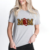 Football Mom T-Shirt, Leopard Football Shirt, Game Day Tee, Football Mama Shirt