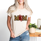 Football Mom T-Shirt, Leopard Football Shirt, Game Day Tee, Football Mama Shirt