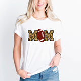 Football Mom T-Shirt, Leopard Football Shirt, Game Day Tee, Football Mama Shirt