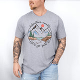 Adventure Awaits Let's Go Find It Shirt, Adventure Camping Shirt, Mountain T-Shirt