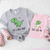 I'm A New Mom and She Is With Me T-Shirts, Mom and Baby Shirts, Mama and Me Tees