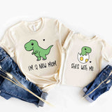 I'm A New Mom and She Is With Me T-Shirts, Mom and Baby Shirts, Mama and Me Tees