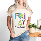 Happy Friyay Shirt, Gift for Teacher Sweatshirt, Funny Teacher T-Shirt, Friday Weekend Tee