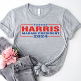 Madam President Kamala Harris Shirt, Kamala 2024 Rally Tee