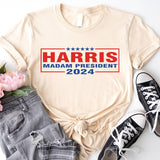 Madam President Kamala Harris Shirt, Kamala 2024 Rally Tee