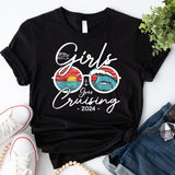 Girls Gone Cruising 2024 T-Shirt, Girls Cruising Shirt, Bachelorette Cruise Tee