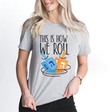 This is How We Roll Sweatshirt, Happy Hanukkah Shirt, Shine and Bright Like a Menorah