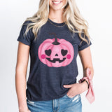 Pink Pumpkin Shirt, Breast Cancer Awareness Shirt, In October We Wear Pink Shirt