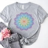 Mandala Chakra Shirt, Spiritual Shirt, Yoga Heart Shirt, Namaste Yoga Poses Shirt