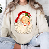 Christmas Santa Head Sweatshirt, Santa Claus Shirt, Merry Xmas Tee