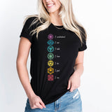 Seven Chakras T-Shirt, 7 Chakras Shirt, Meditation Tee, Spiritual Shirt, Yoga Class Shirt