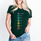 Seven Chakras T-Shirt, 7 Chakras Shirt, Meditation Tee, Spiritual Shirt, Yoga Class Shirt