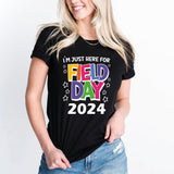 I'm Just Here For Field Day Shirt, School Field Day 2024 Shirt, Last Day Of School Kid Shirt