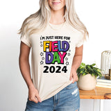 I'm Just Here For Field Day Shirt, School Field Day 2024 Shirt, Last Day Of School Kid Shirt