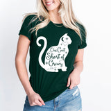 One Cat Short of Crazy Shirt, Crazy Cat Shirt, Cat Lover Tee