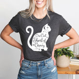 One Cat Short of Crazy Shirt, Crazy Cat Shirt, Cat Lover Tee