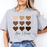 Black Is Beautiful Heart Shirt, Black History Month T-Shirt, Support Black Pride Sweater