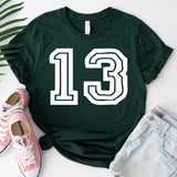 Team Number Shirt, Your Team Shirt, Football Shirt, Soccer Shirt, Basketball Shirt, Volleyball Shirt