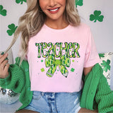 Teacher St. Patrick Coquette Shirt, Lucky Teacher Shirt, Shamrock Shirt